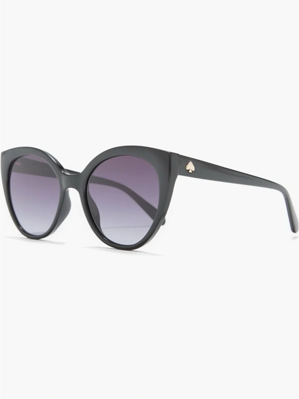 Kate Spade AMYA Cat-Eye Sunglasses with Gold Spade Accent